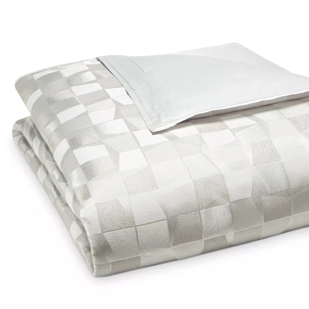 NEW $400 Hudson Park Collection [ Full‎ / Queen ] Facets Duvet Cover Only #D299